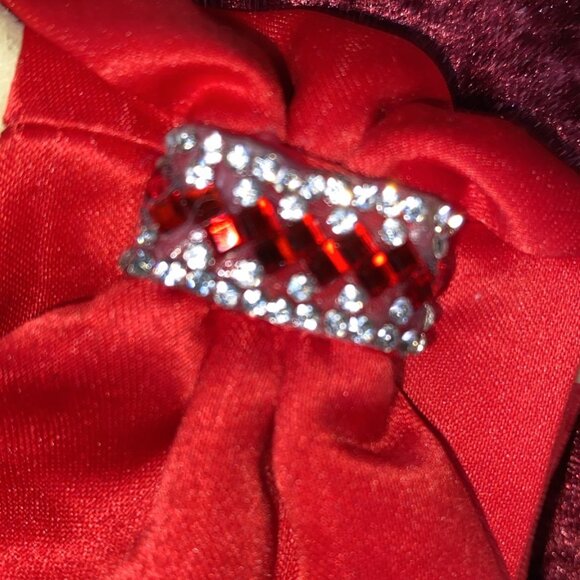 Blueberi Boulevard Girls Red  Sleeveless Formal Dress - Picture 3 of 9